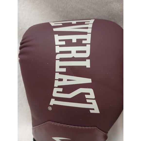 Everlast Elite Pro Hook and Loop 2 Boxing Gloves Purple Maroon 12 oz. Secure Fit - Picture 3 of 13